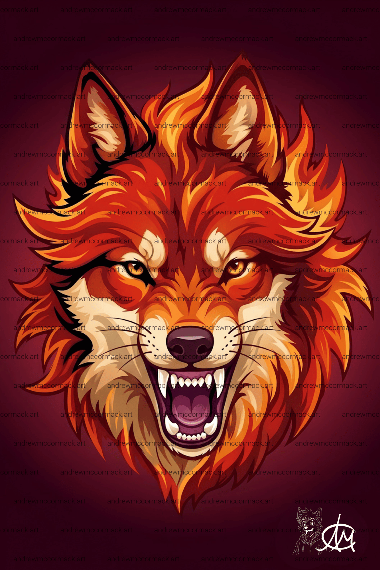 Fire Fury Wolf
