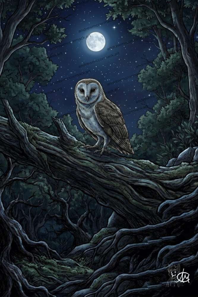 Wise Owl - Art Print