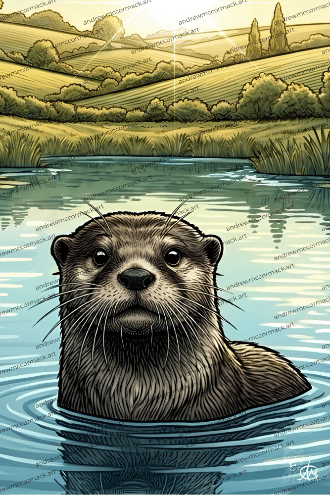 Otter, you have my attention - Art Print