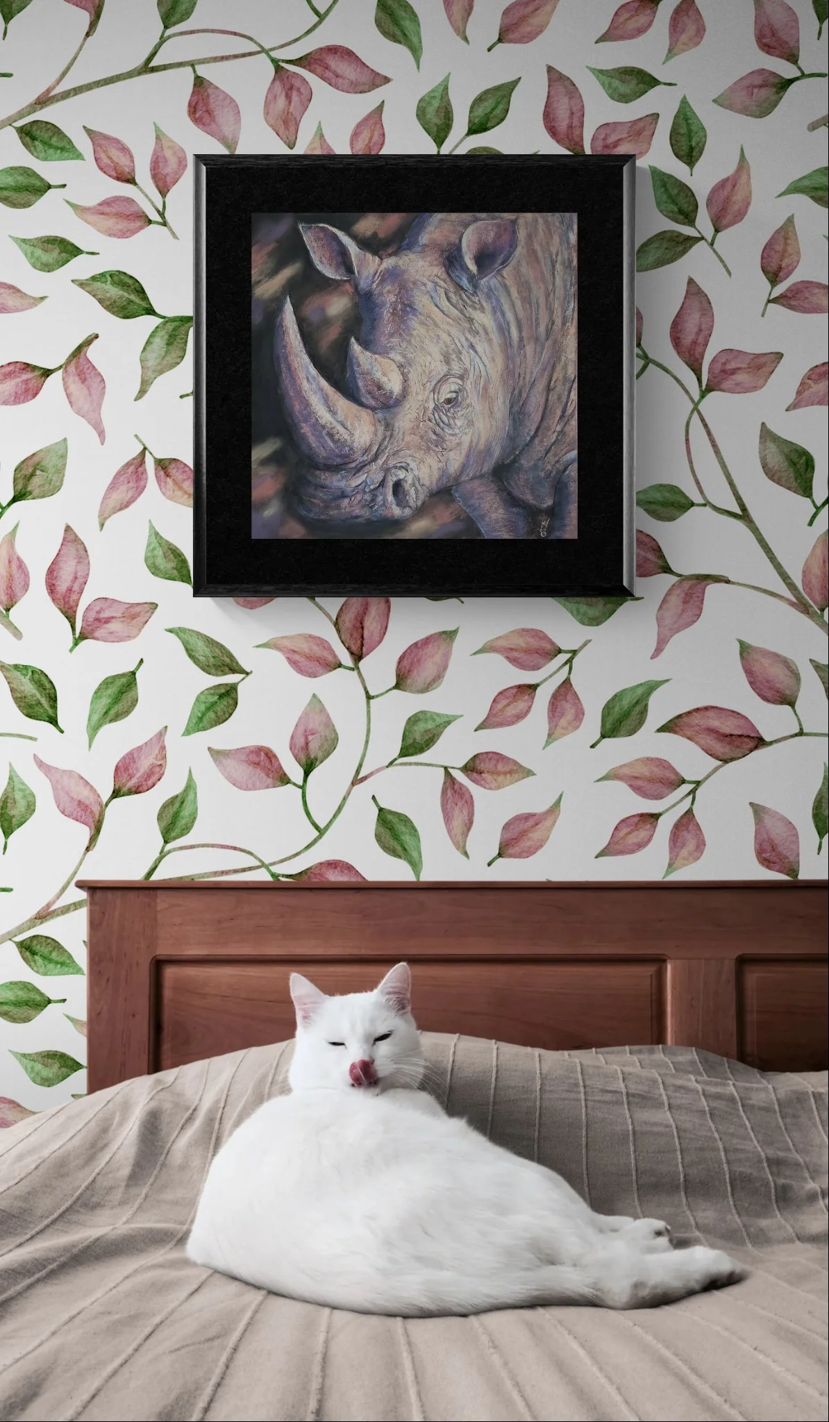 Cute white cat lying on bed 2026-08-14-19-41.jpeg