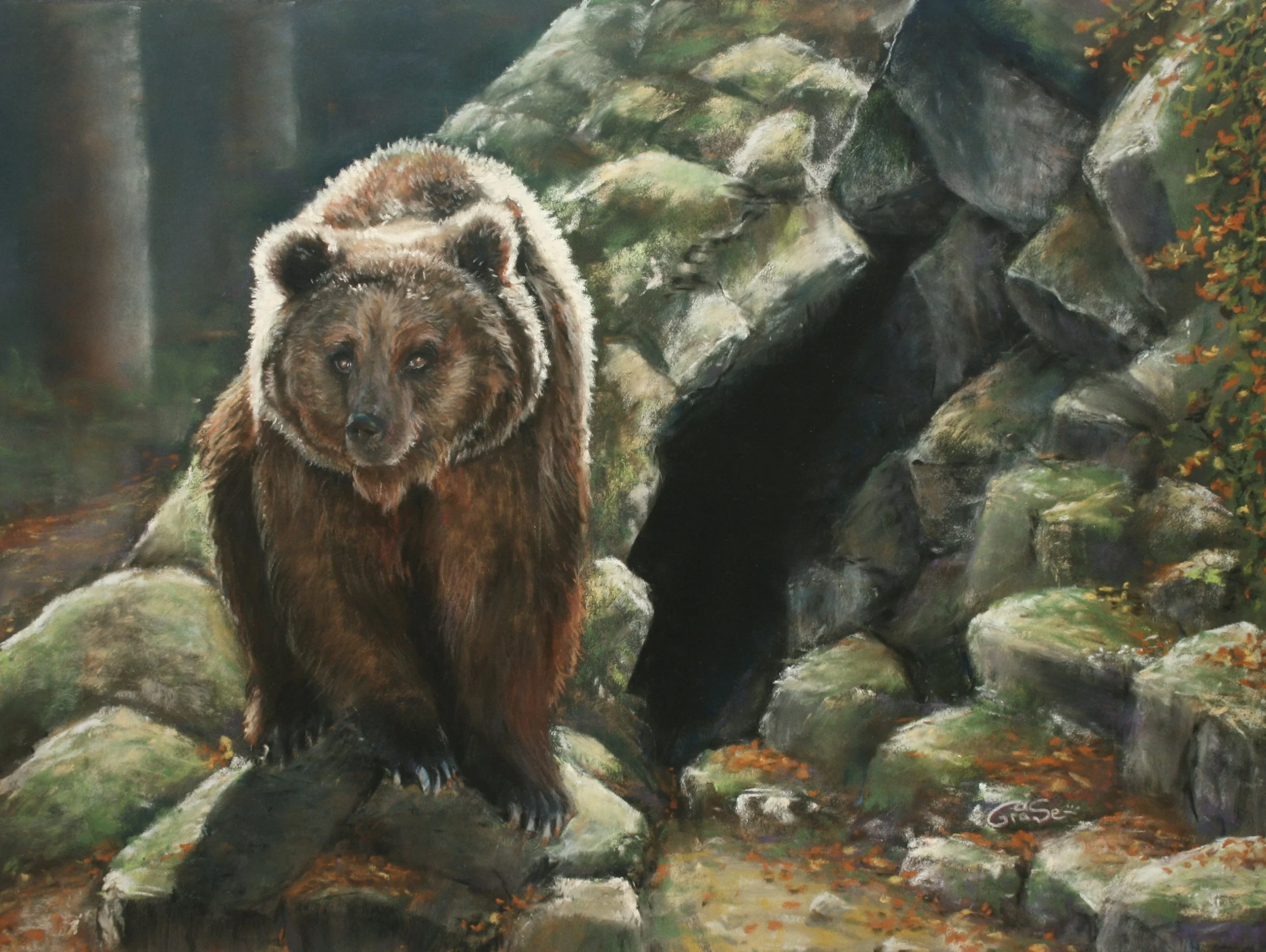 ▼
   La Tanière de l'Ours    

2023 
Pastel sec sur Pastelmat 
Format 30 x 40 cm 

Vendu

 
   
    DÉCOUVRIR LA SÉRIE →
   
 

  
