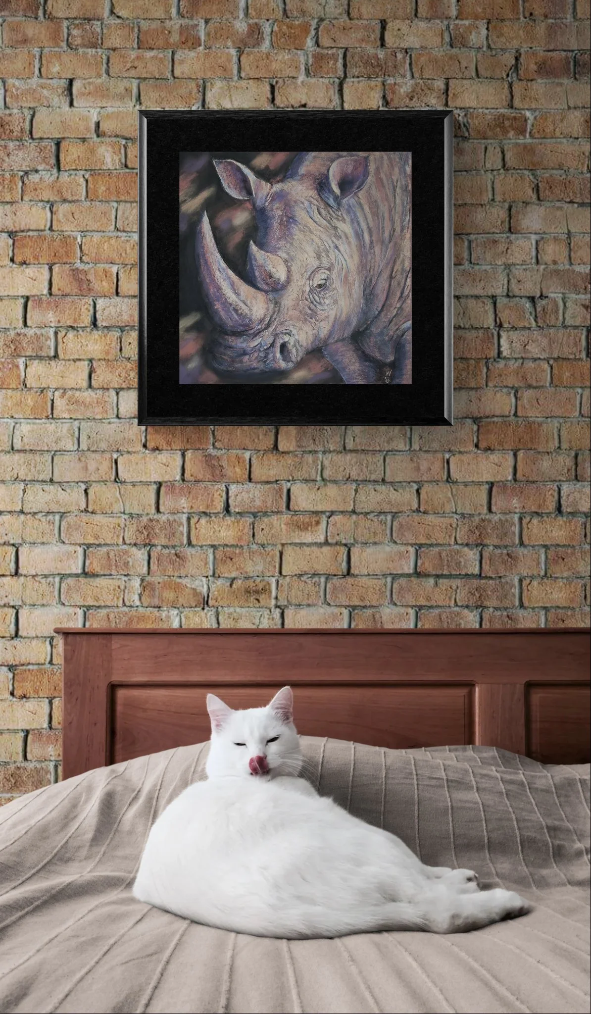 Cute white cat lying on bed 2026-08-14-19-39.jpeg