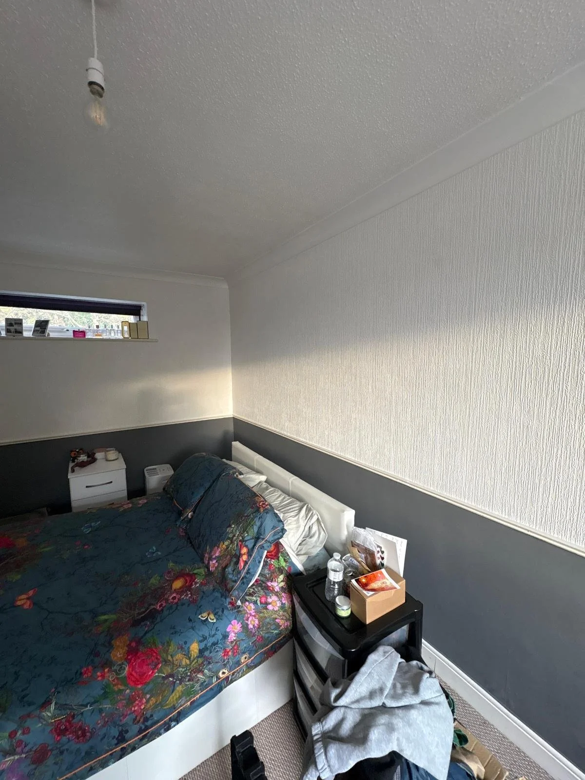 Cold damp bedroom before Renovani installed the insulated wall system.