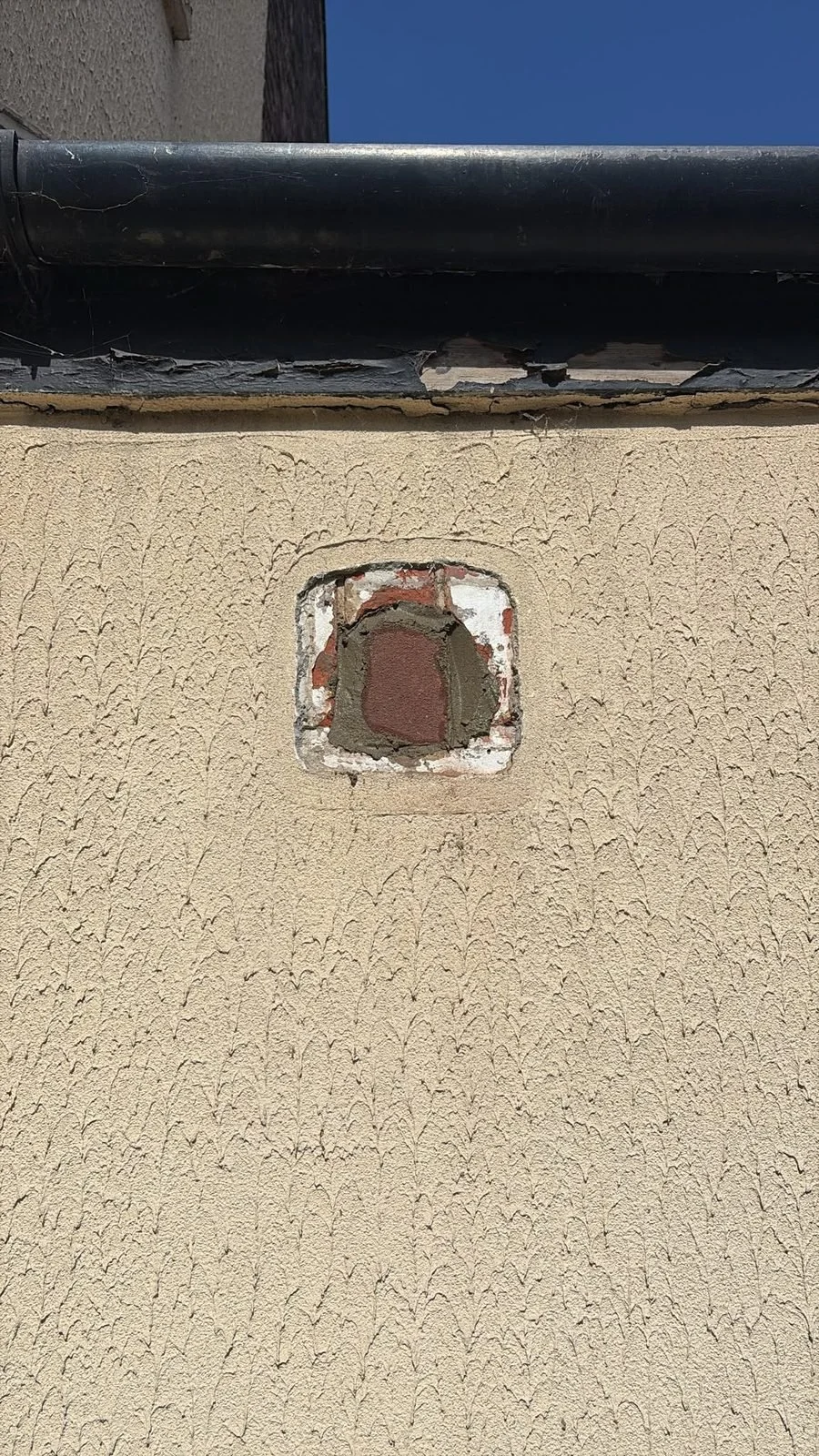 During: external opening infilled with brick and mortar — Bexhill