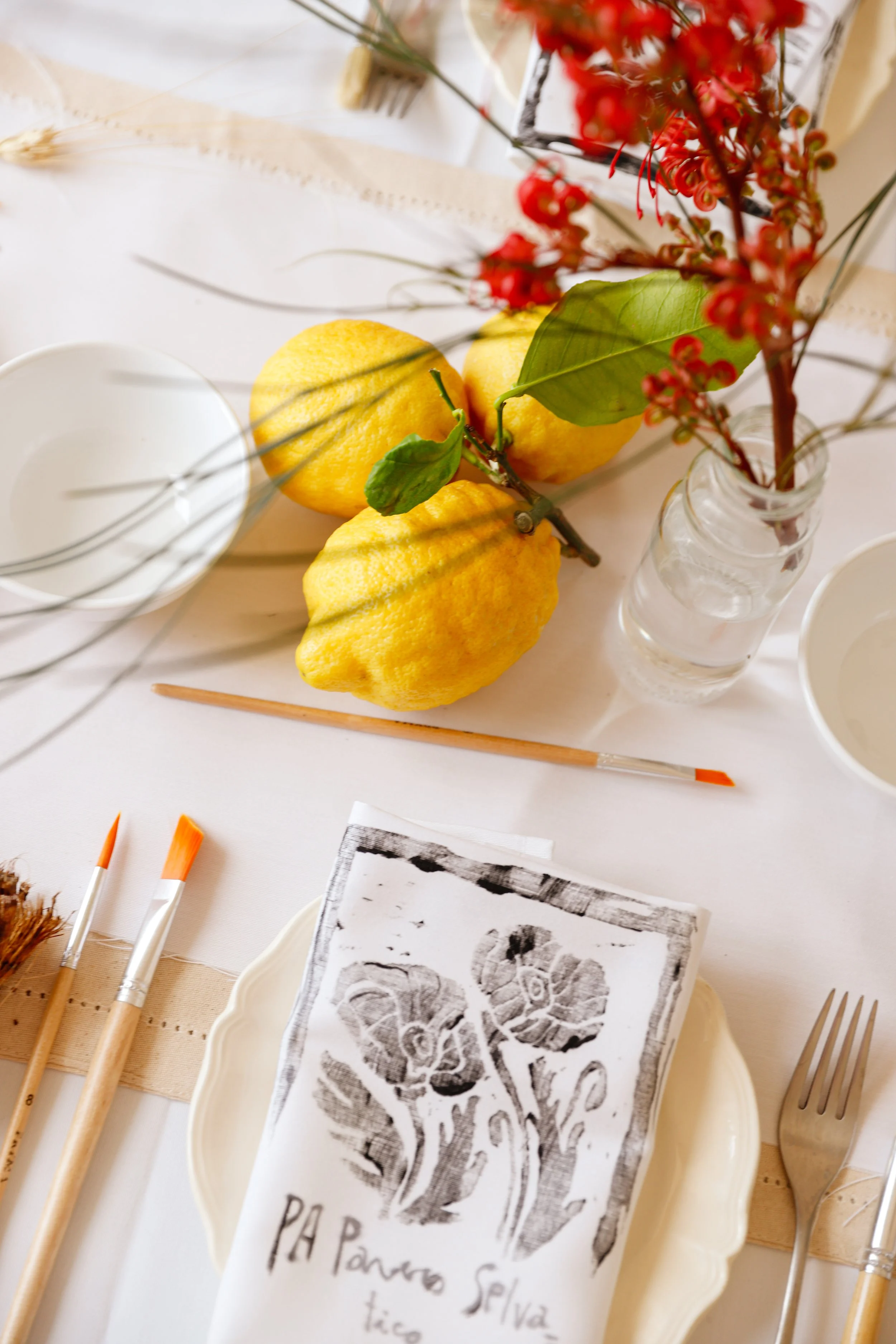 Styling and photography for Tavole Parlanti, Artist Domenico Lettera