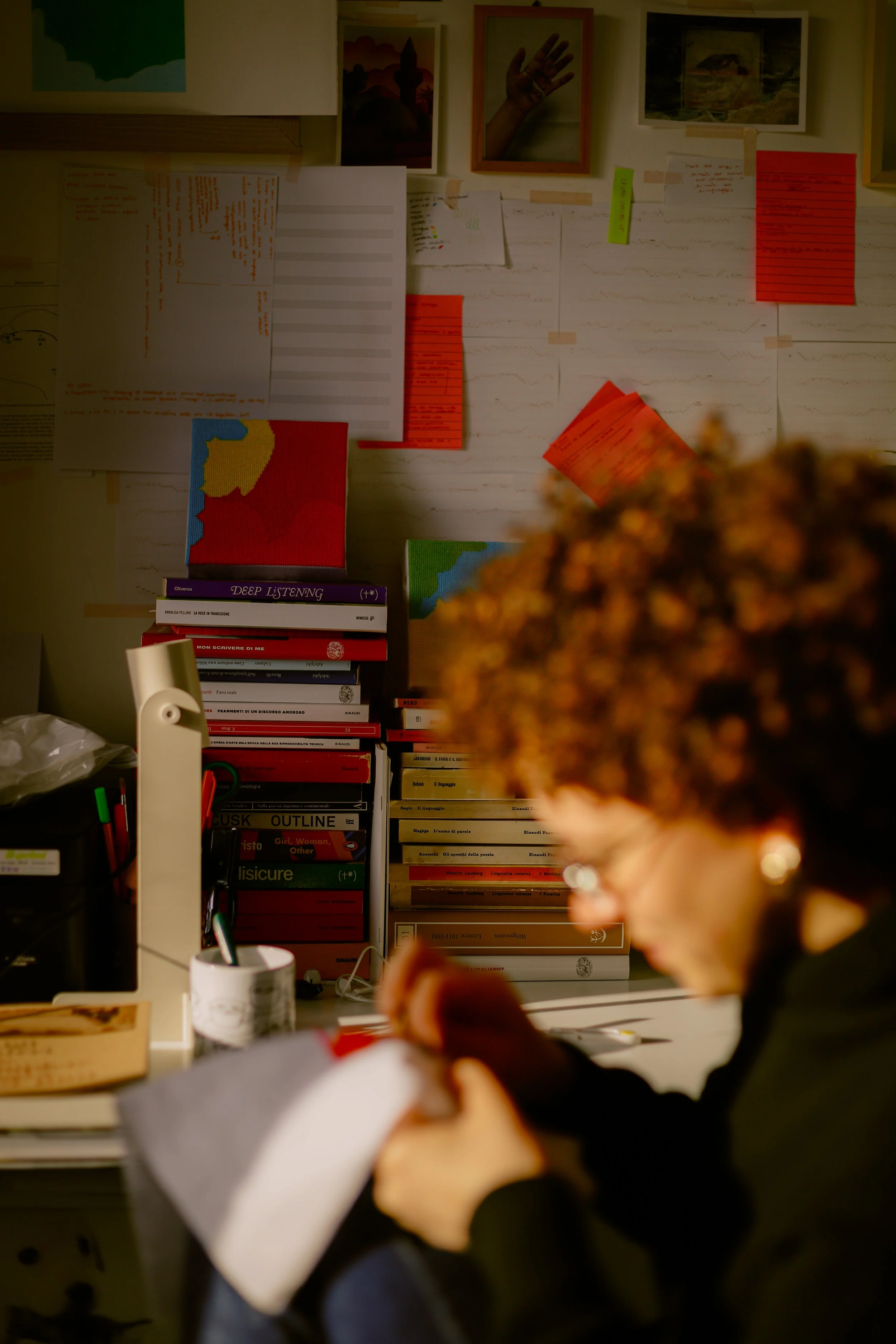 Portrait photography Teresa Gargiulo, the artist's studio, Sorrento