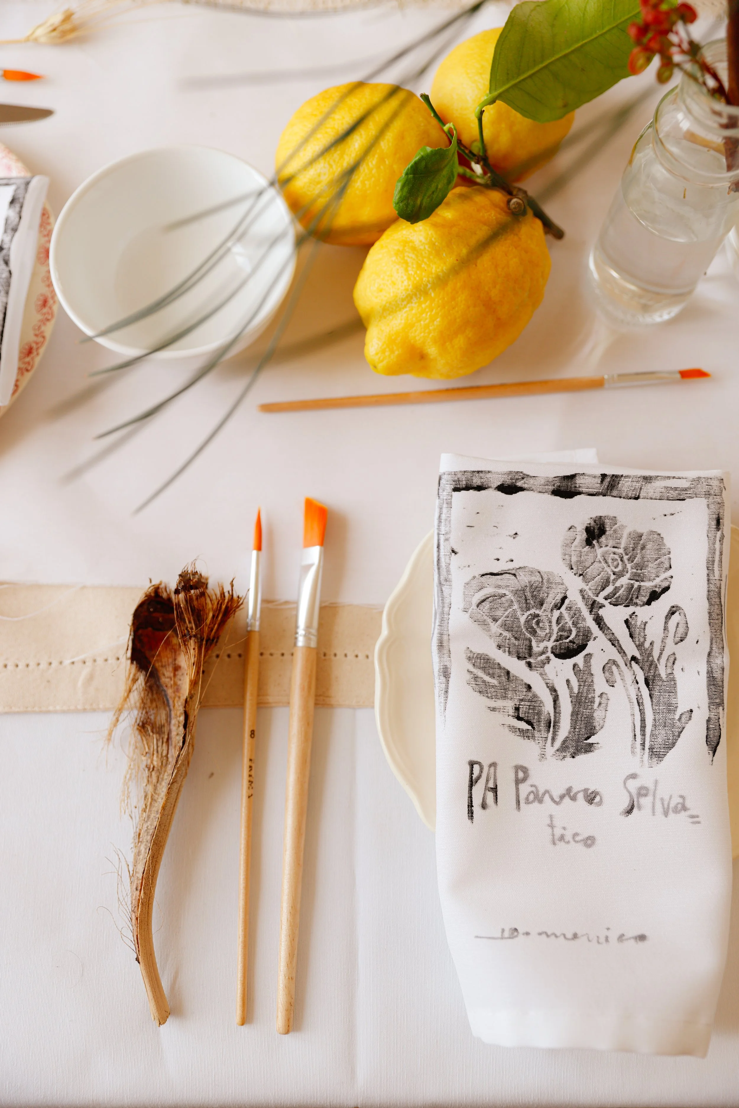 Styling and photography for Tavole Parlanti, Artist Domenico Lettera
