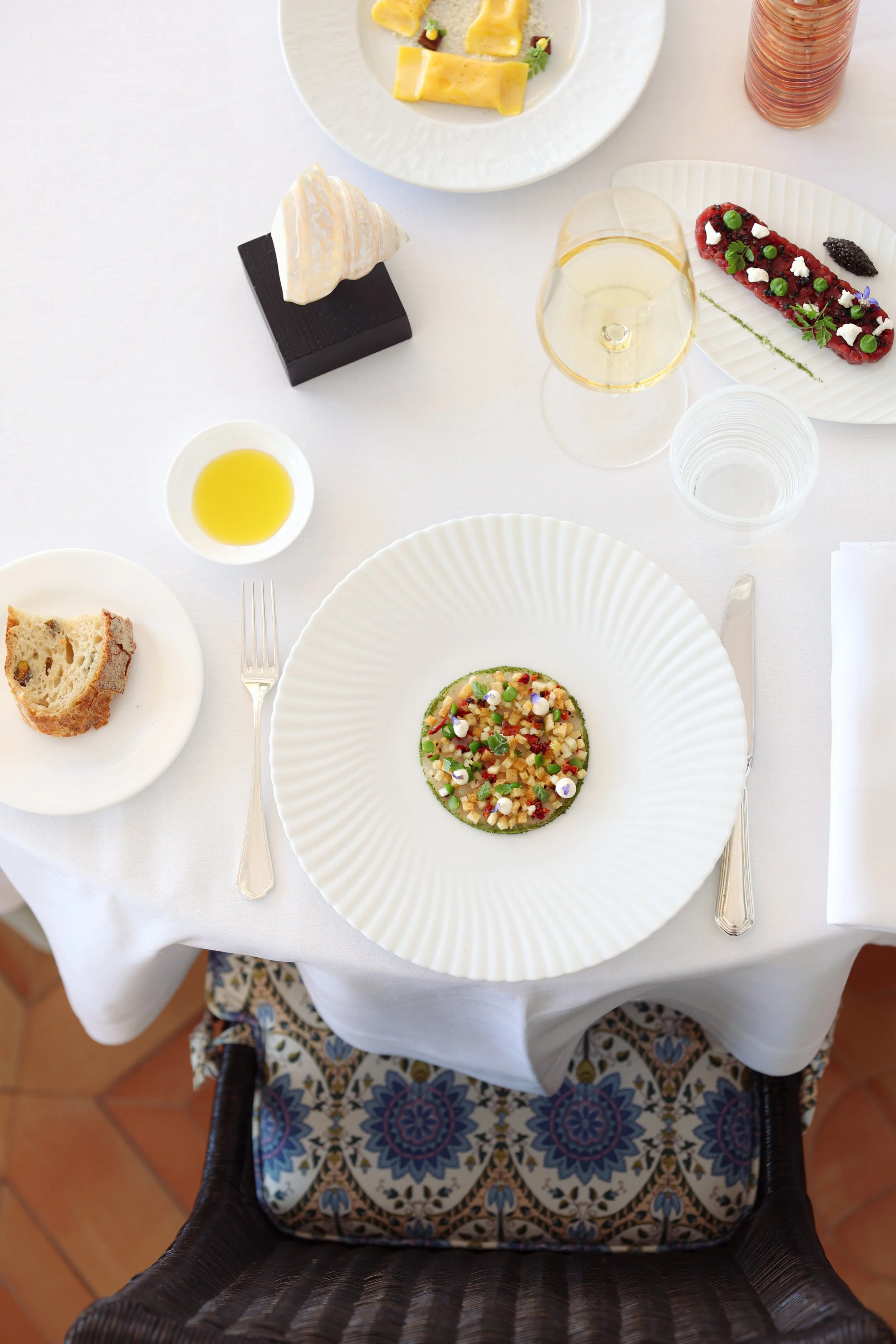 Restaurant Photography for Zass Restaurant at Il San Pietro Luxury Hotel in Positano