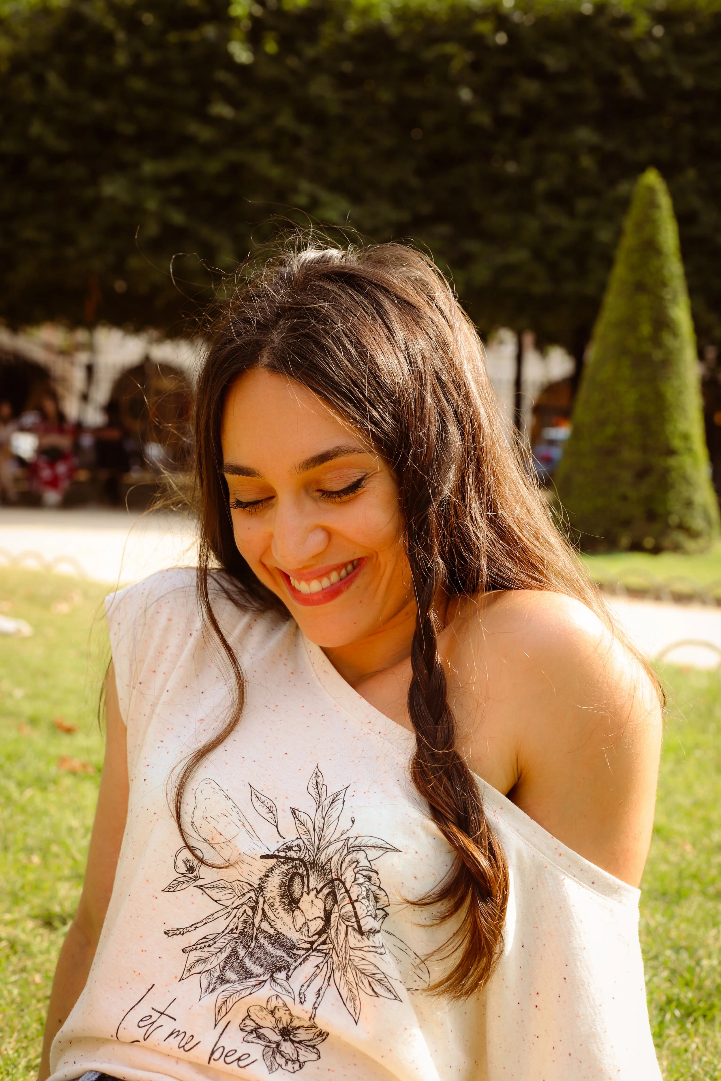 Portrait photography AmelieA in Place des Vosges, Paris