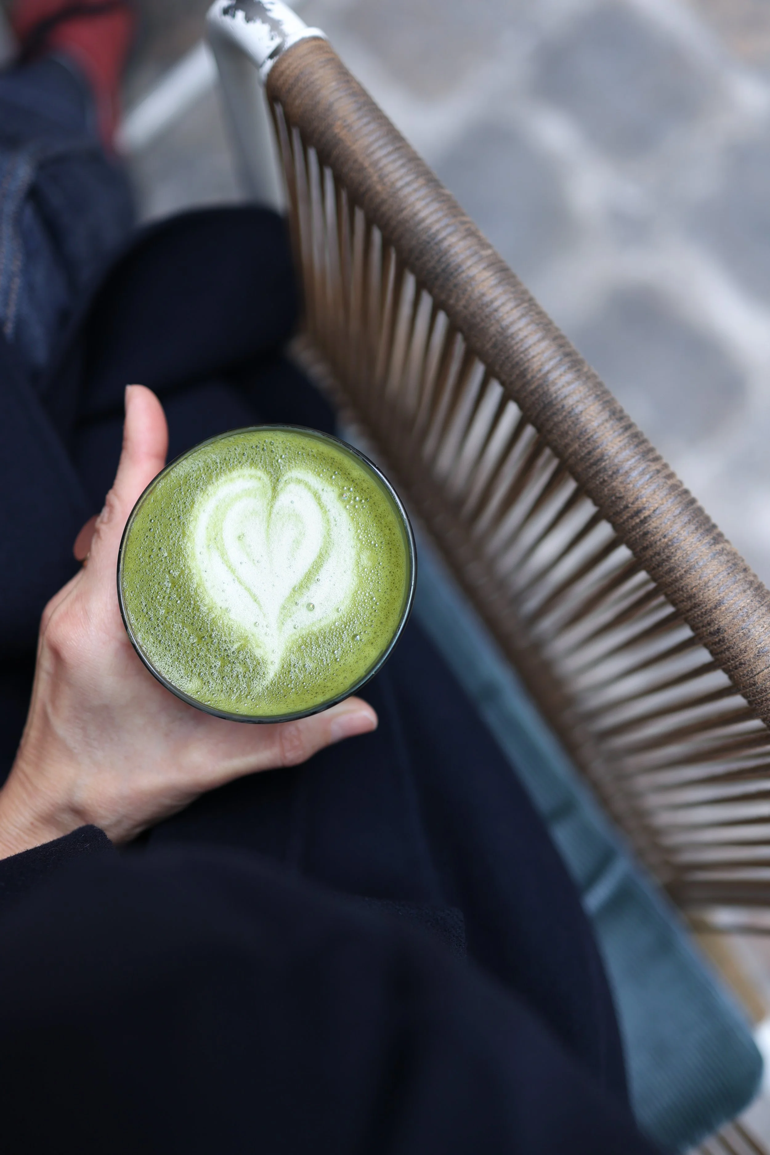 Hospitality photographer The Hoxton Hotel in Paris photographing breakfast, granola and matcha latte