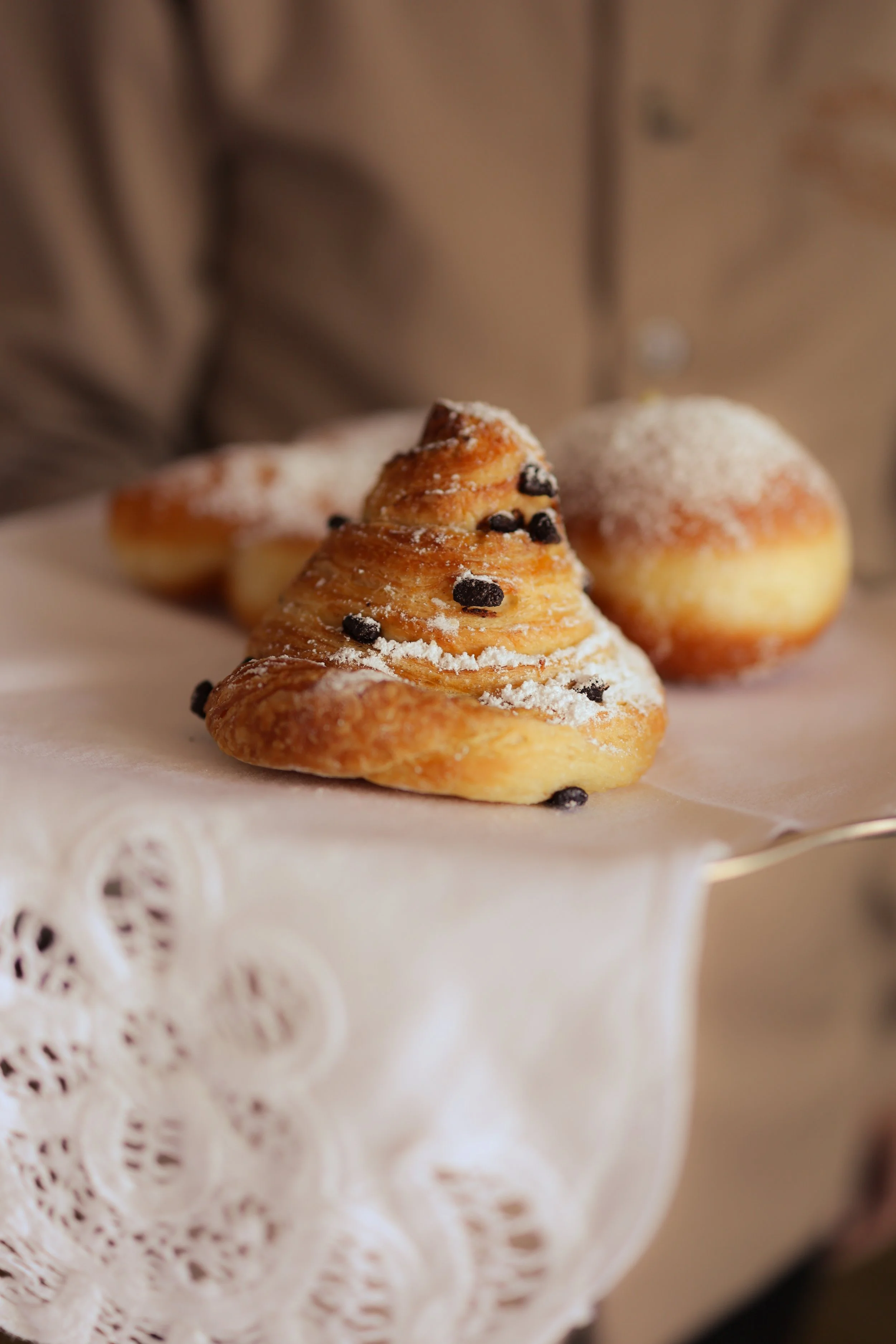 Hospitality photographer for Hotel Tramontano in Sorrento, photographing the Room Service along with breakfast, croissant, cakes and coffee 