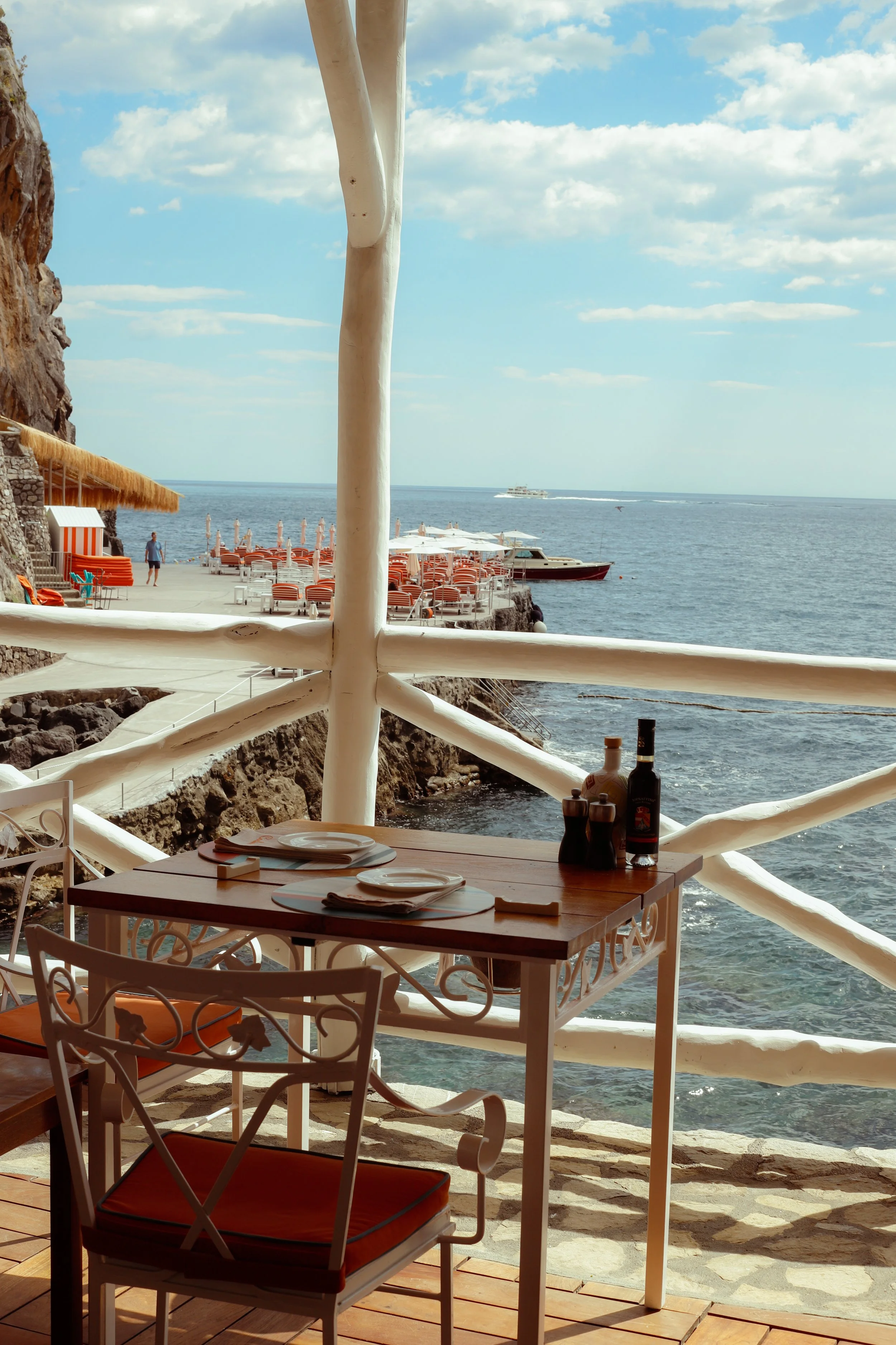 Restaurant Photography for Il Carlino restaurant at Il San Pietro luxury hotel in Positano