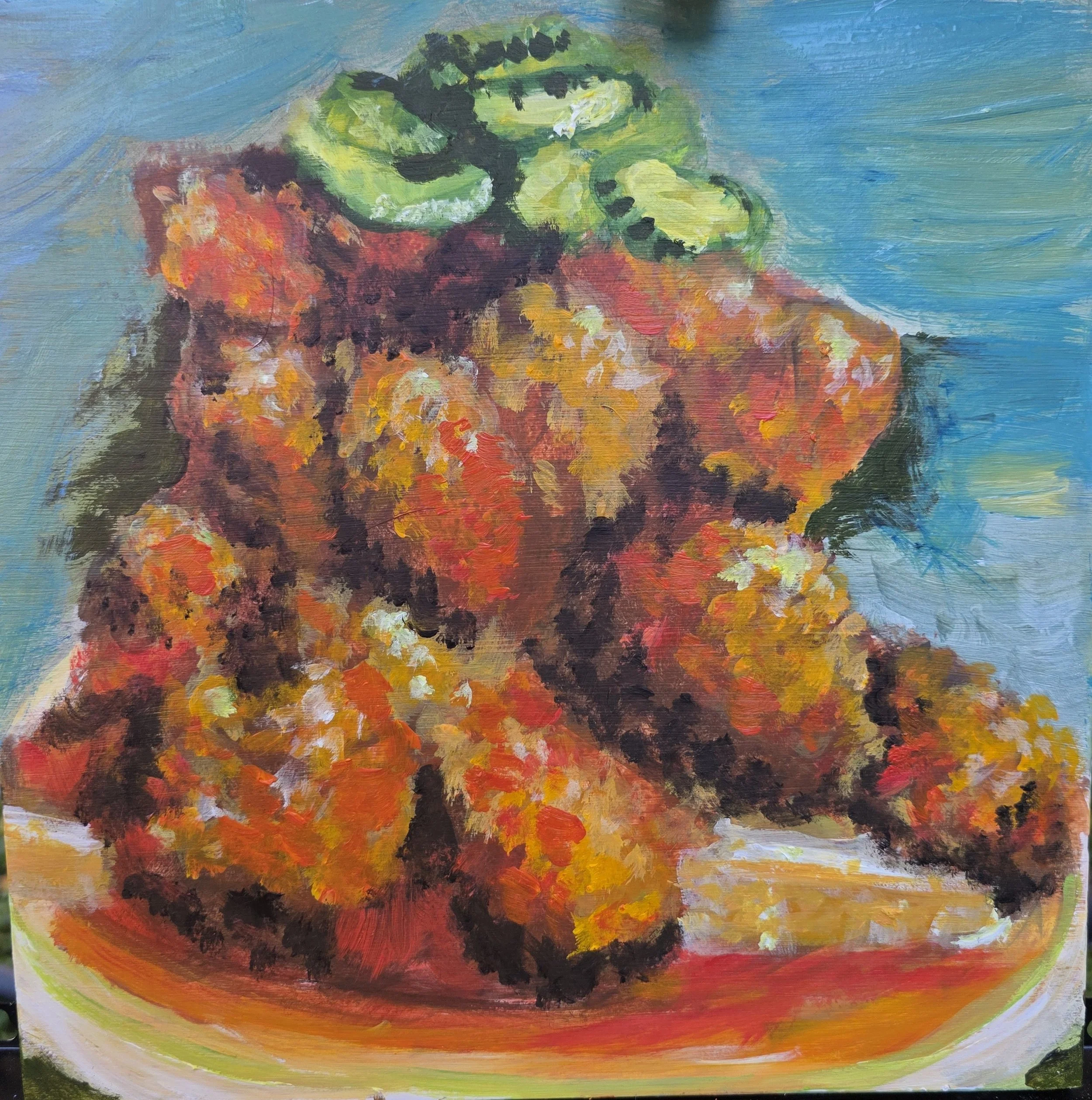 Sarah Nicole Hanson, Hot Chicken, 12x12.jpg