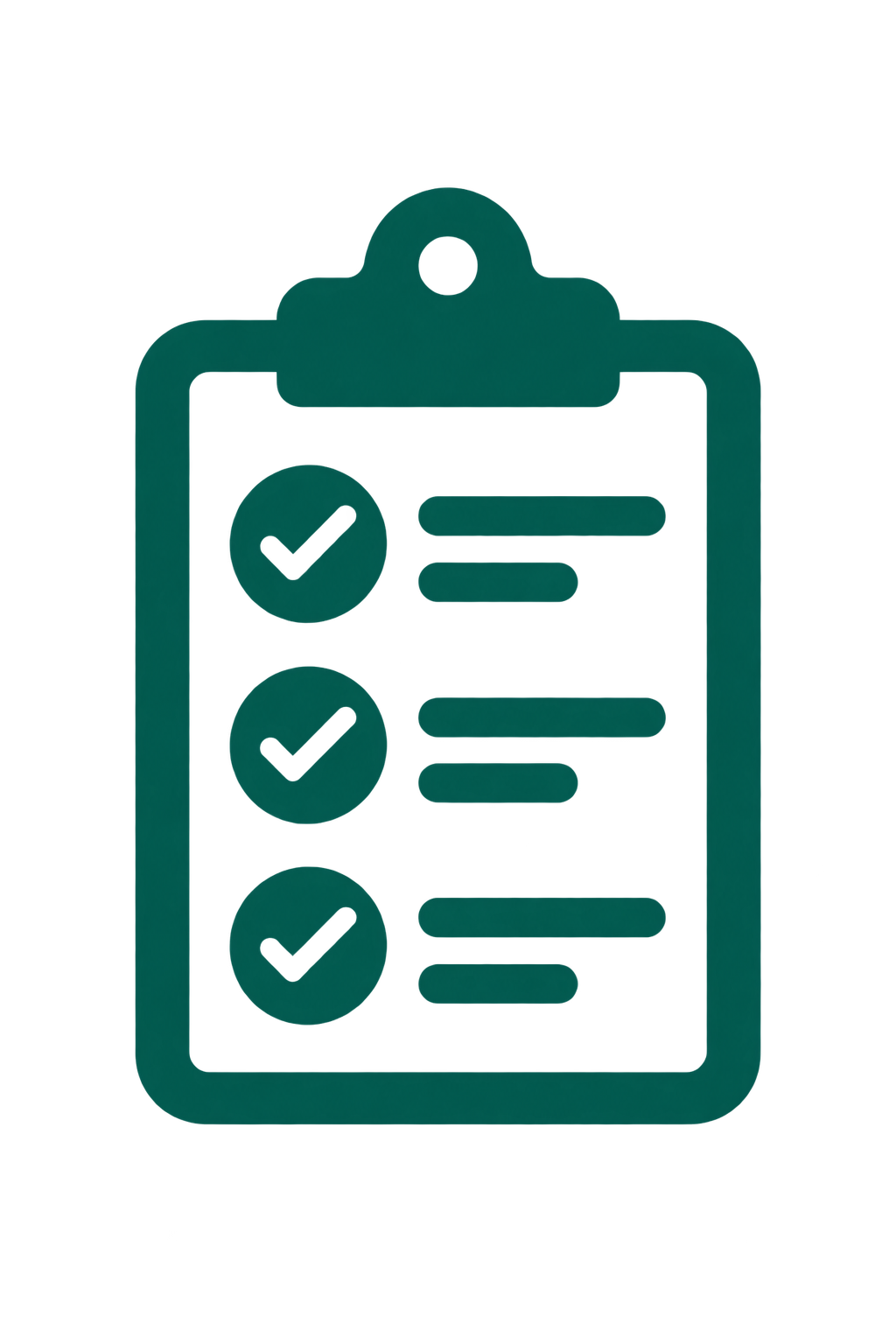 A digital schedule or timetable with a clipboard design, displaying rows and columns for planning or organization.