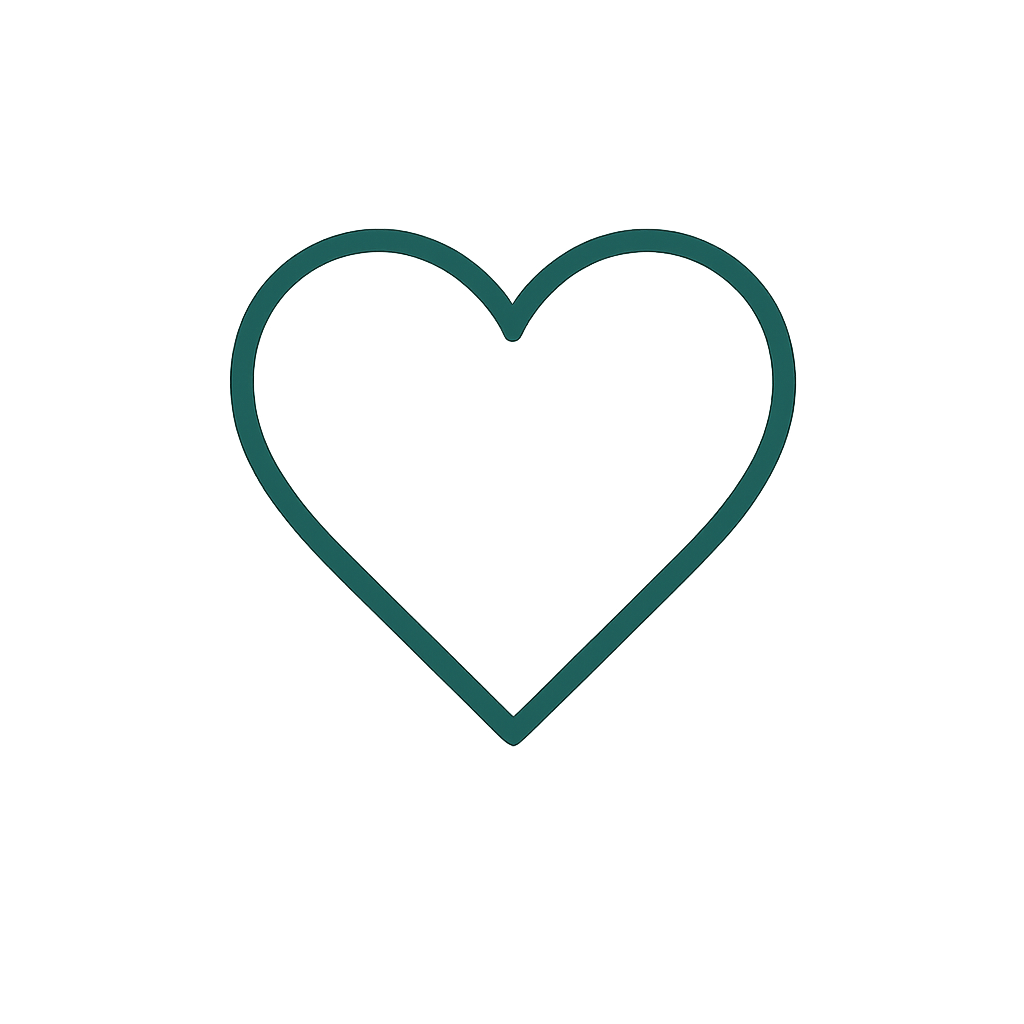 Outline of a heart with the text 'Love yourself first' written above.