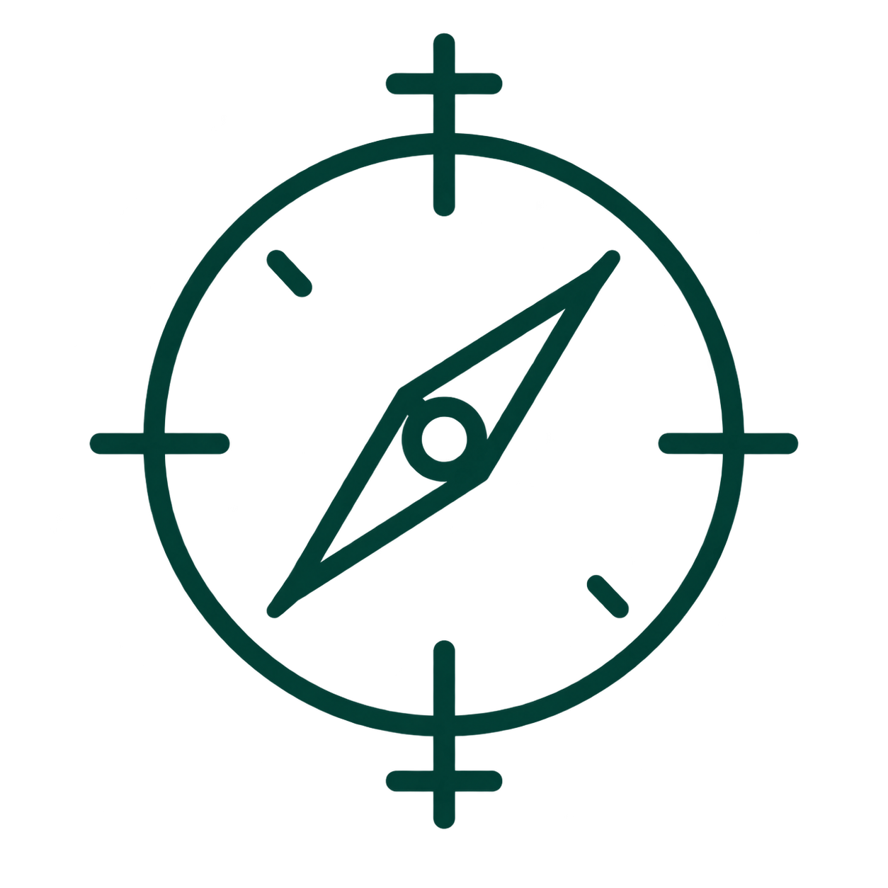 A clock with a compass integrated into its center, displaying the time as approximately 1:07.