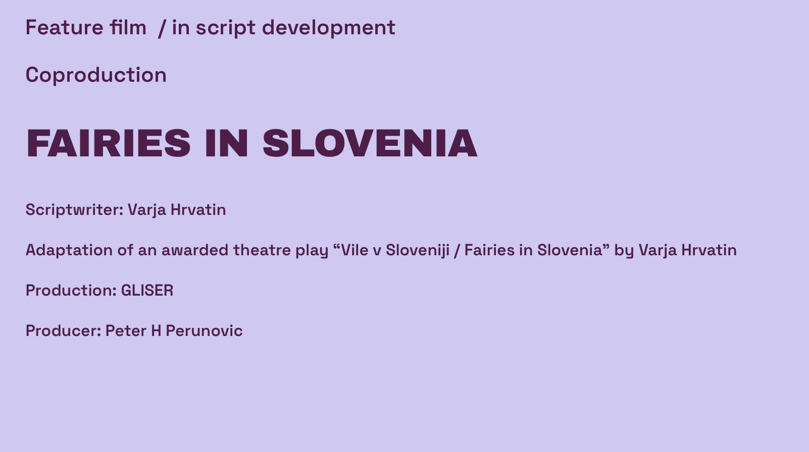 Fairies in Slovenia