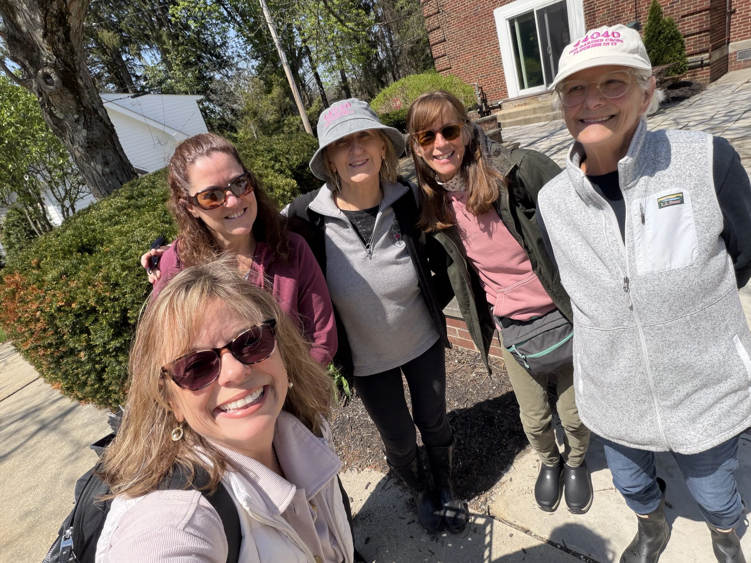 Planting team at GM Elementary School