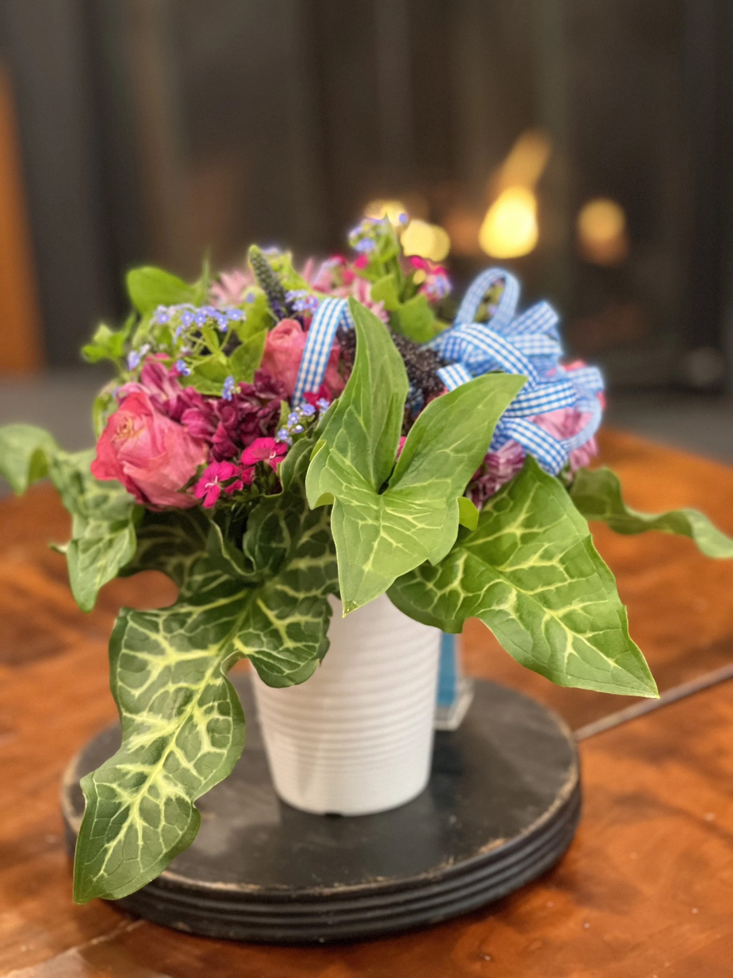 Library flowers
