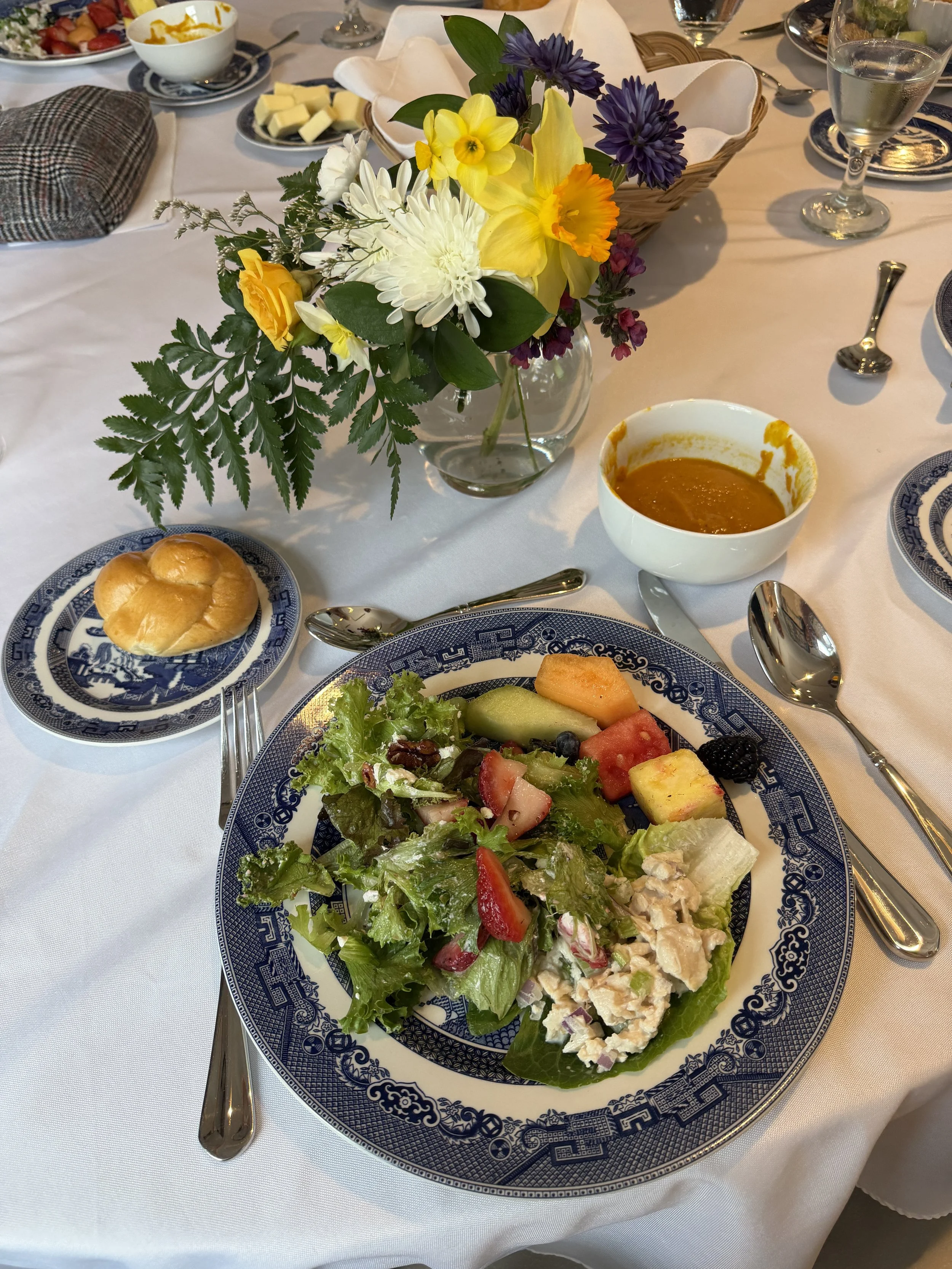 April luncheon plate