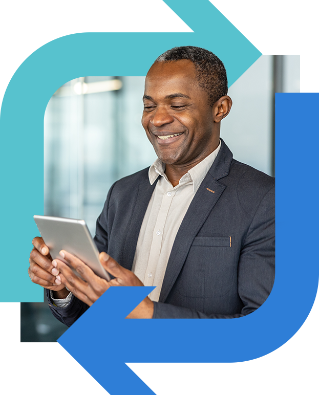 IntroJuice Feature Man On A Tablet