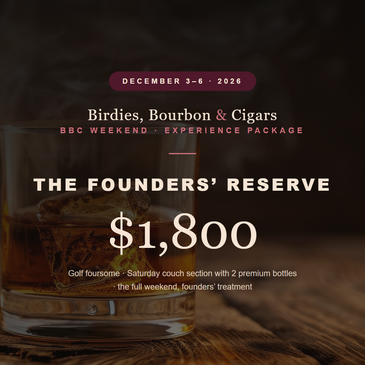 The Founders’ Reserve — BBC Weekend
