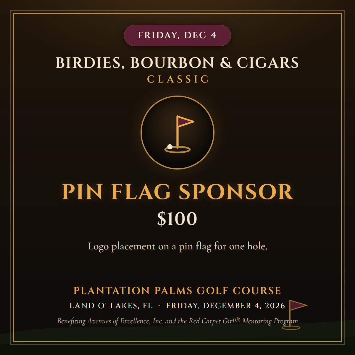 Pin Flag Sponsor