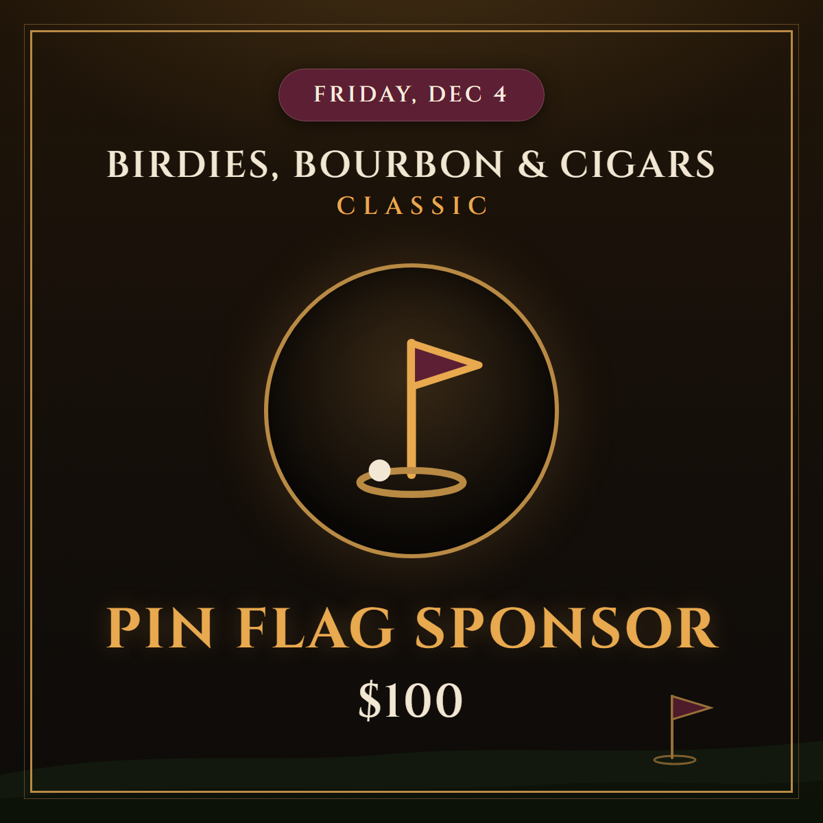 Pin Flag Sponsor