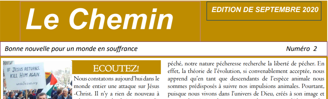 Le Chemin — De Septembre 2020