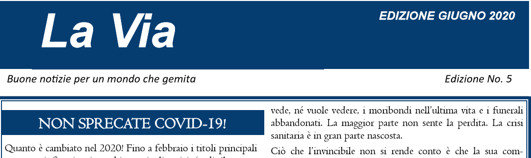 La Via — Giugno 2020