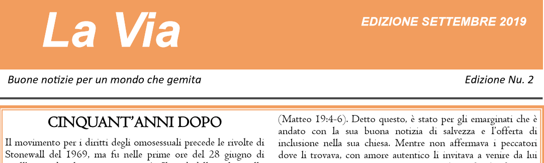 La Via — Settembre 2019