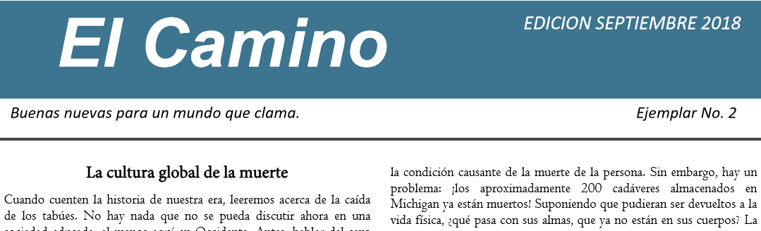 El Camino — Septiembre 2018