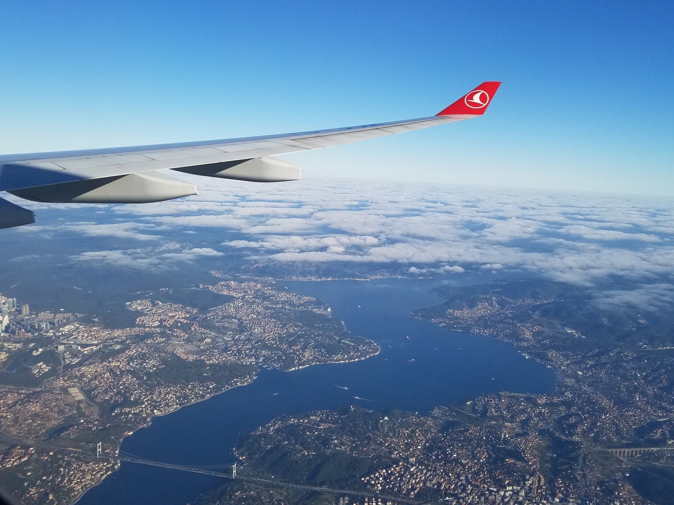 Returning home from ministry in Pakistan, crossing over from Asia to Europe, overlooking Istanbul in Turkey.