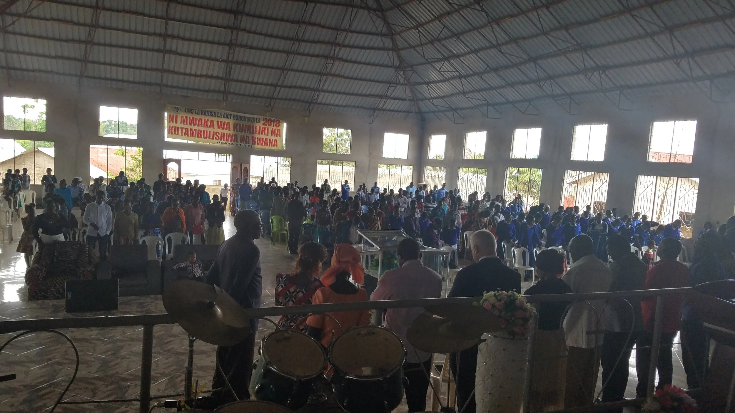 Lord’s Day worship, Africa Inland Church, Mwanza, Tanzania.