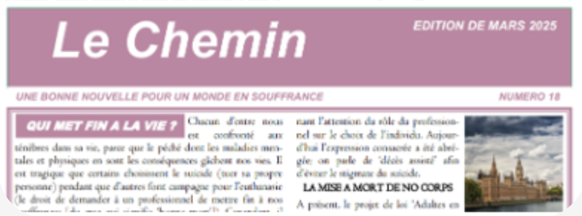 Le Chemin — De Mars 2025