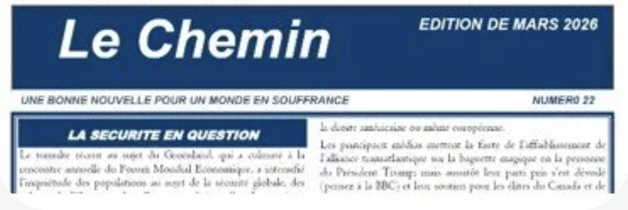 Le Chemin — De Mars 2026