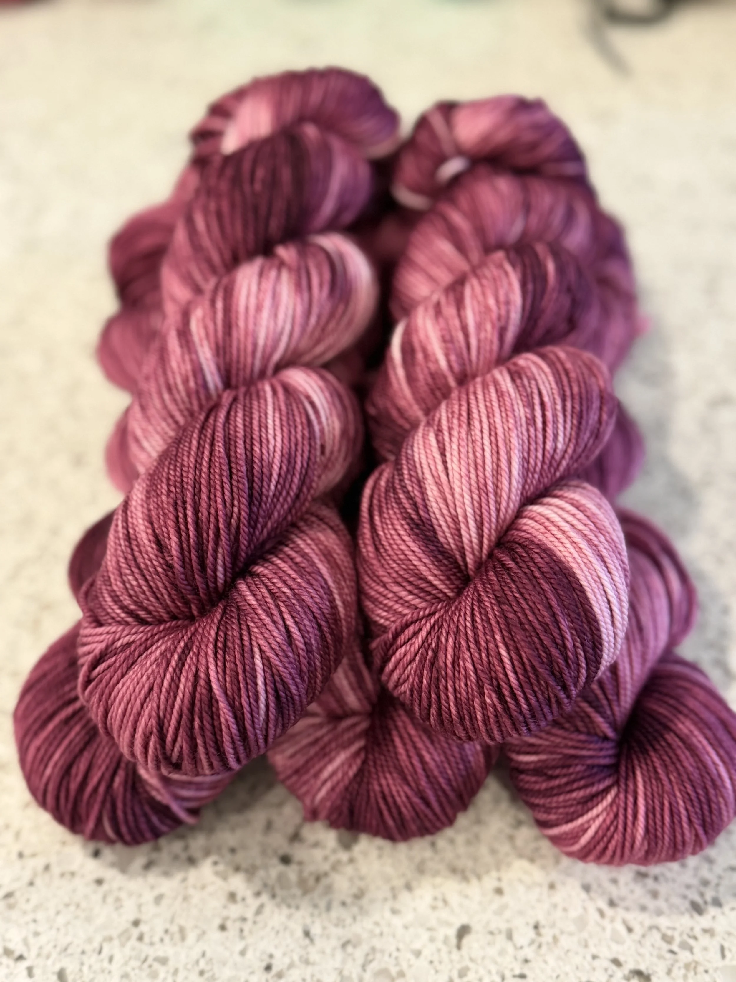 DK Superwash Merino Hand Dyed Yarn 100g - Orchid