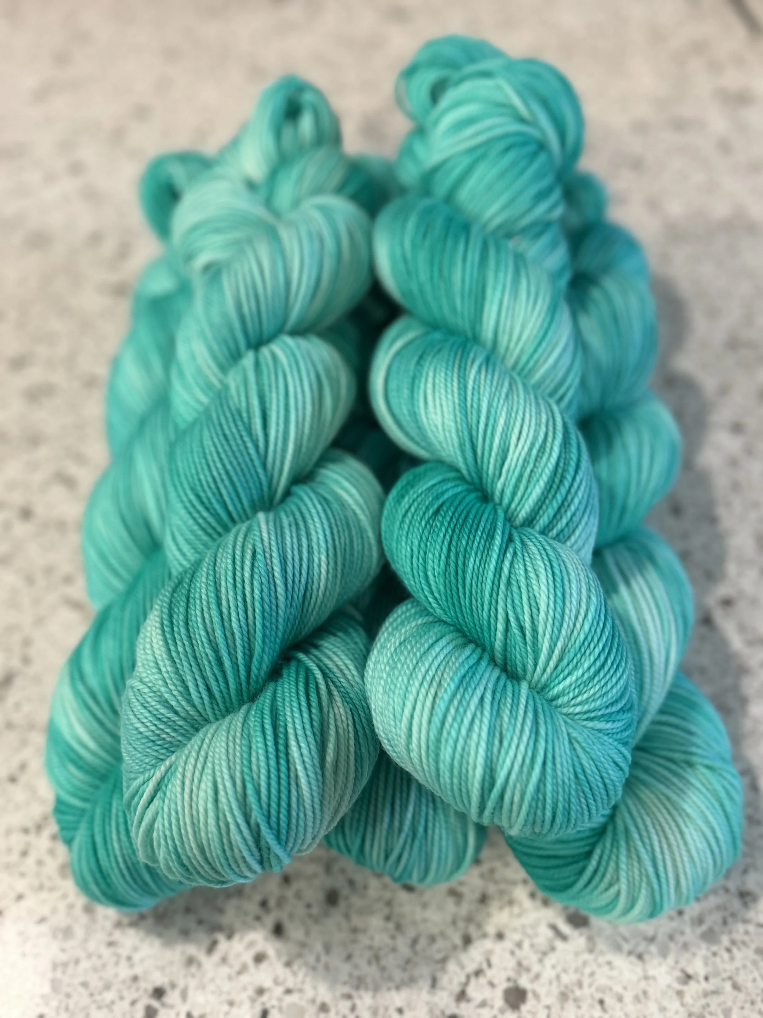 DK Superwash Merino Hand Dyed Yarn 100g - Seaglass