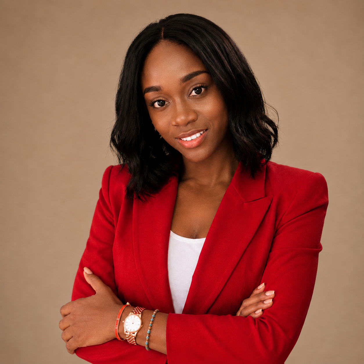 Professional portrait of the wedding planner behind the event. Her name is Shakeira Prince and she is one of the best Wedding planners in Italy