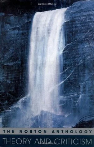 Cover of Norton Anthology of Literary Theory: waterfall cascading down a dark cliffside with mist at the bottom.