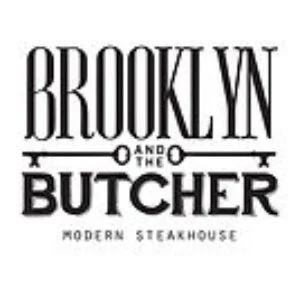 Logo for Brooklyn and the Butcher Modern Steakhouse with stylized text
