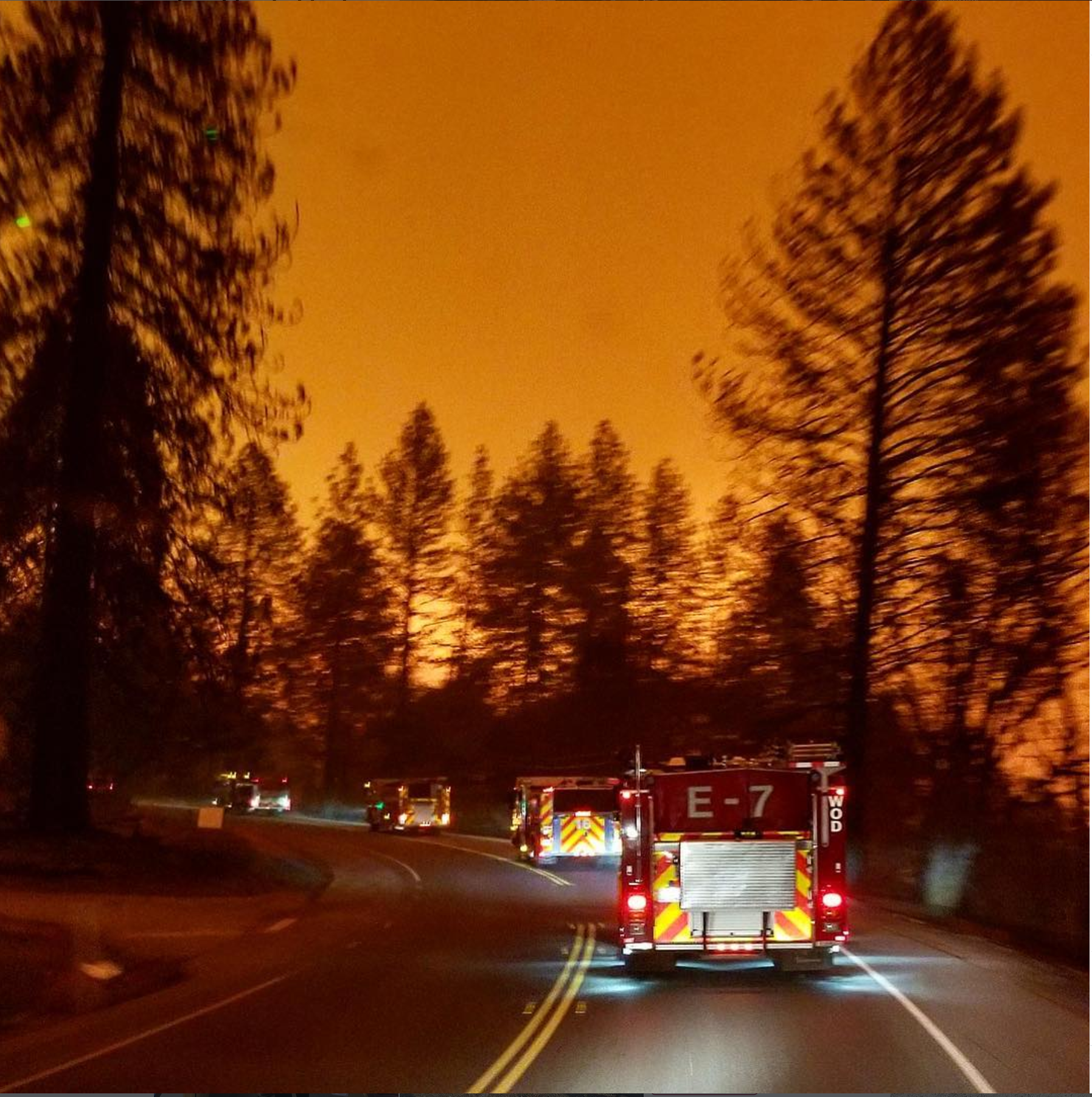 Woodside Fire providing mutual assistance for the tragic Mariposa fires