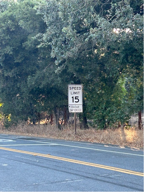 New safer 15 mph speed limit in front of Woodside Elementary School
