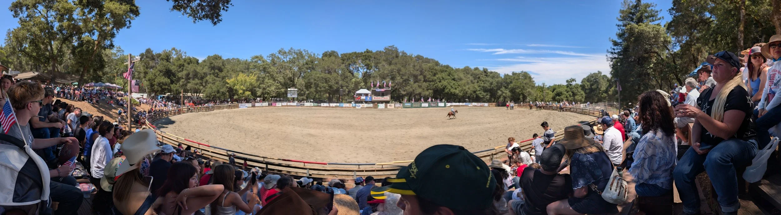 Dan Druker at the Woodside Junior Rodeo, a wonderful local tradition