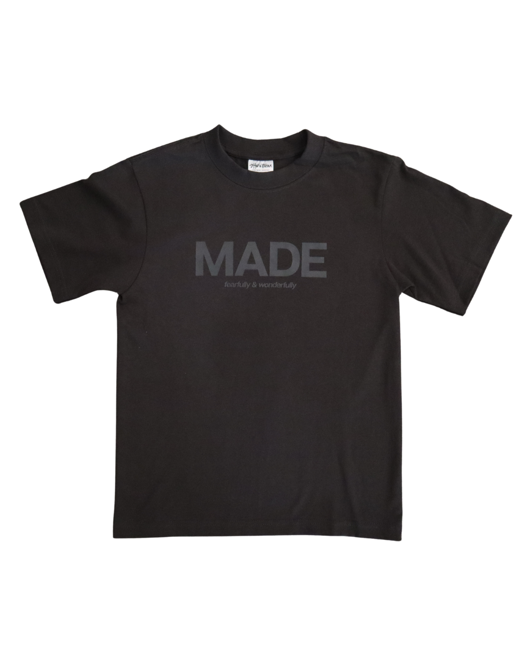FEARFULLY & WONDERFULLY MADE TEE BLACK