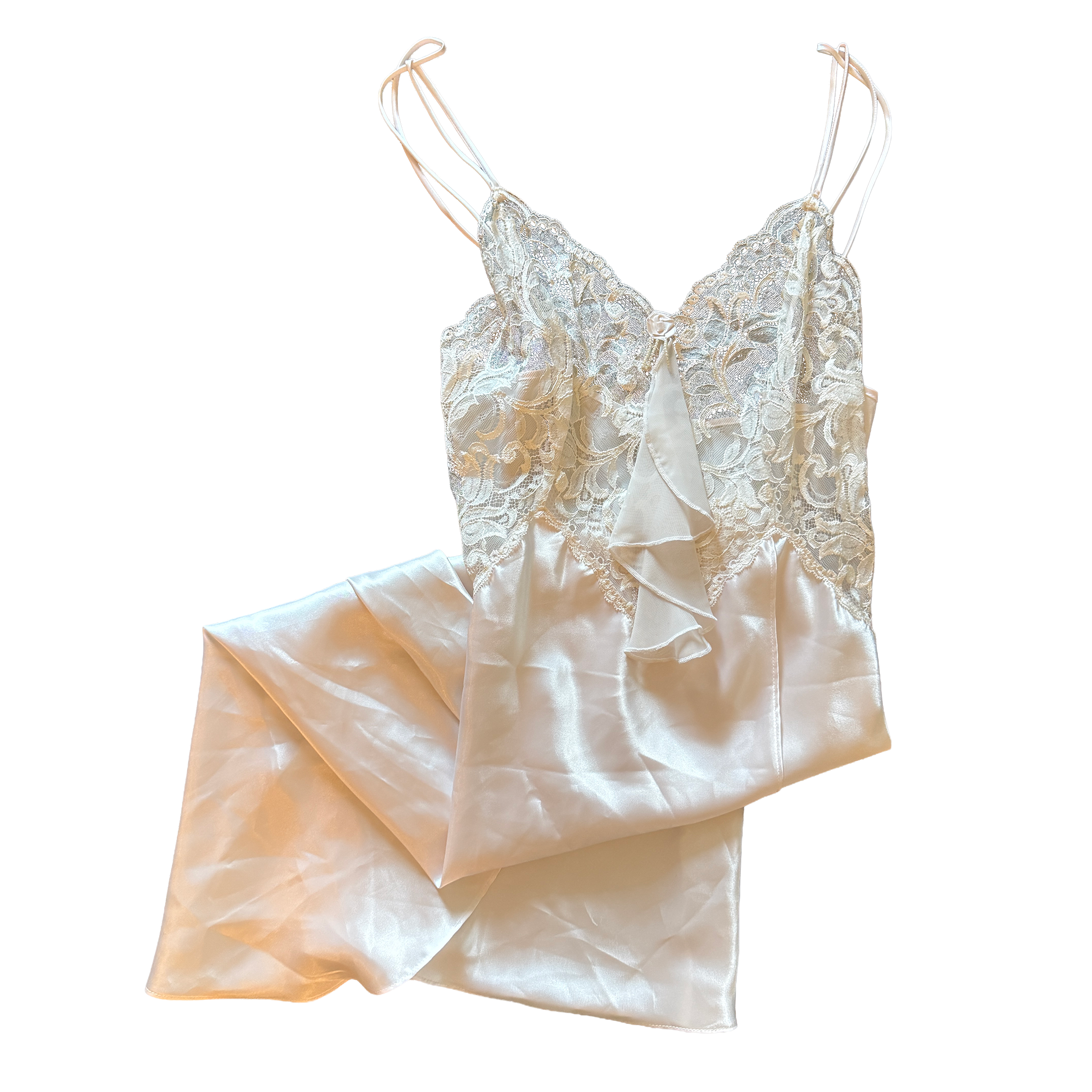 Lace Satin Slip Dress