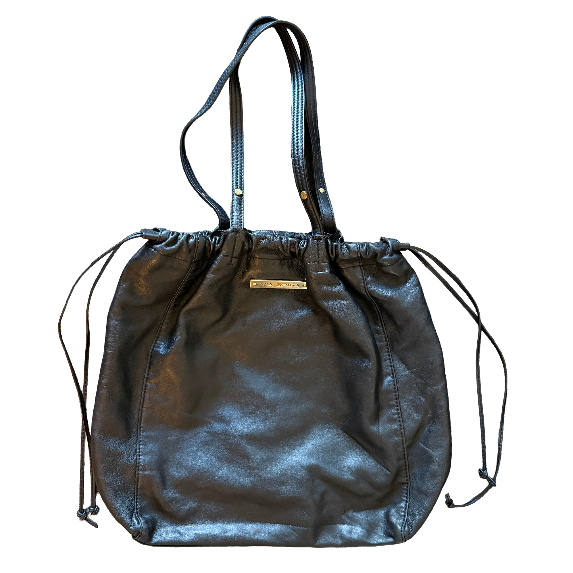 Slouchy Drawstring Shoulder Bag