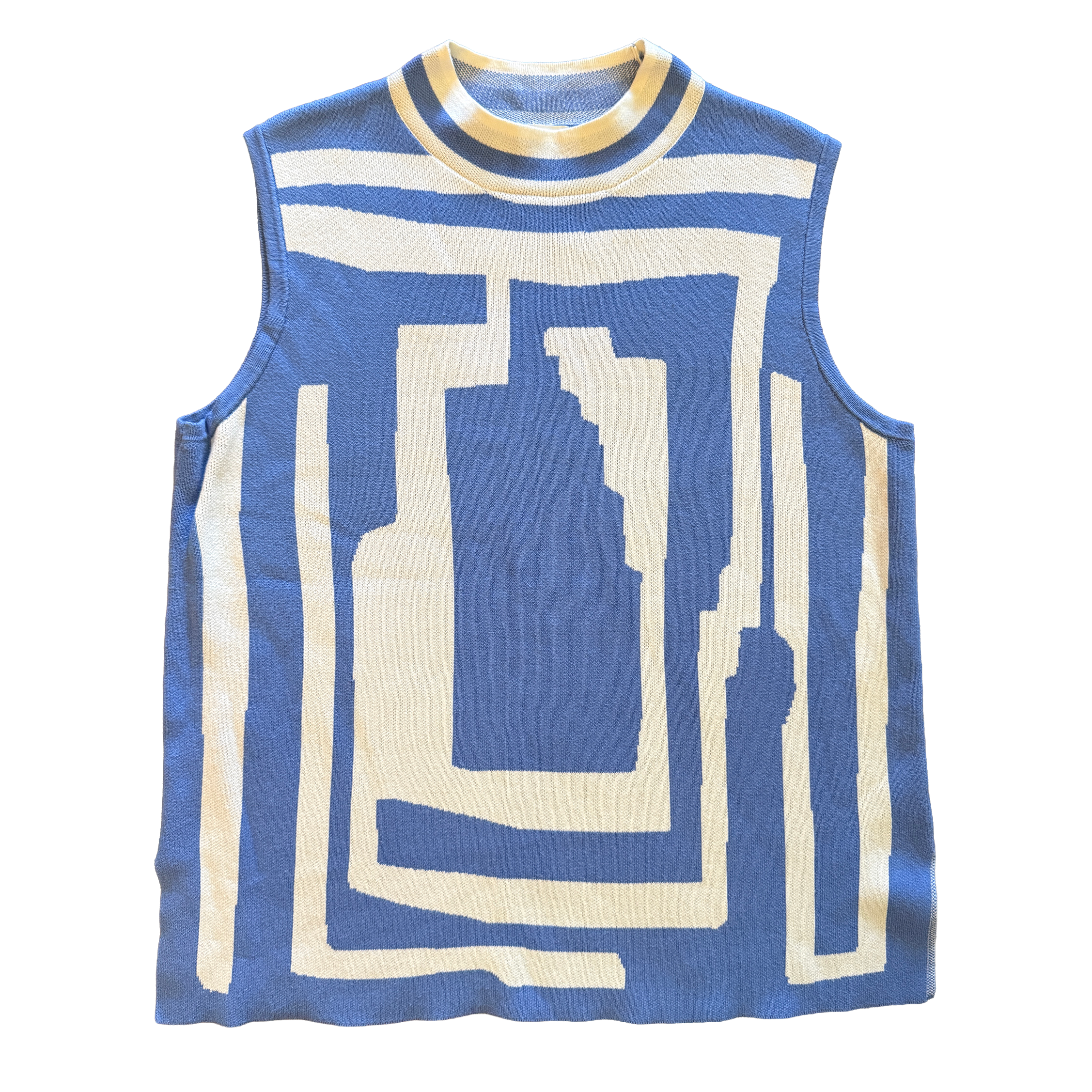 Geometric Sweater Vest L