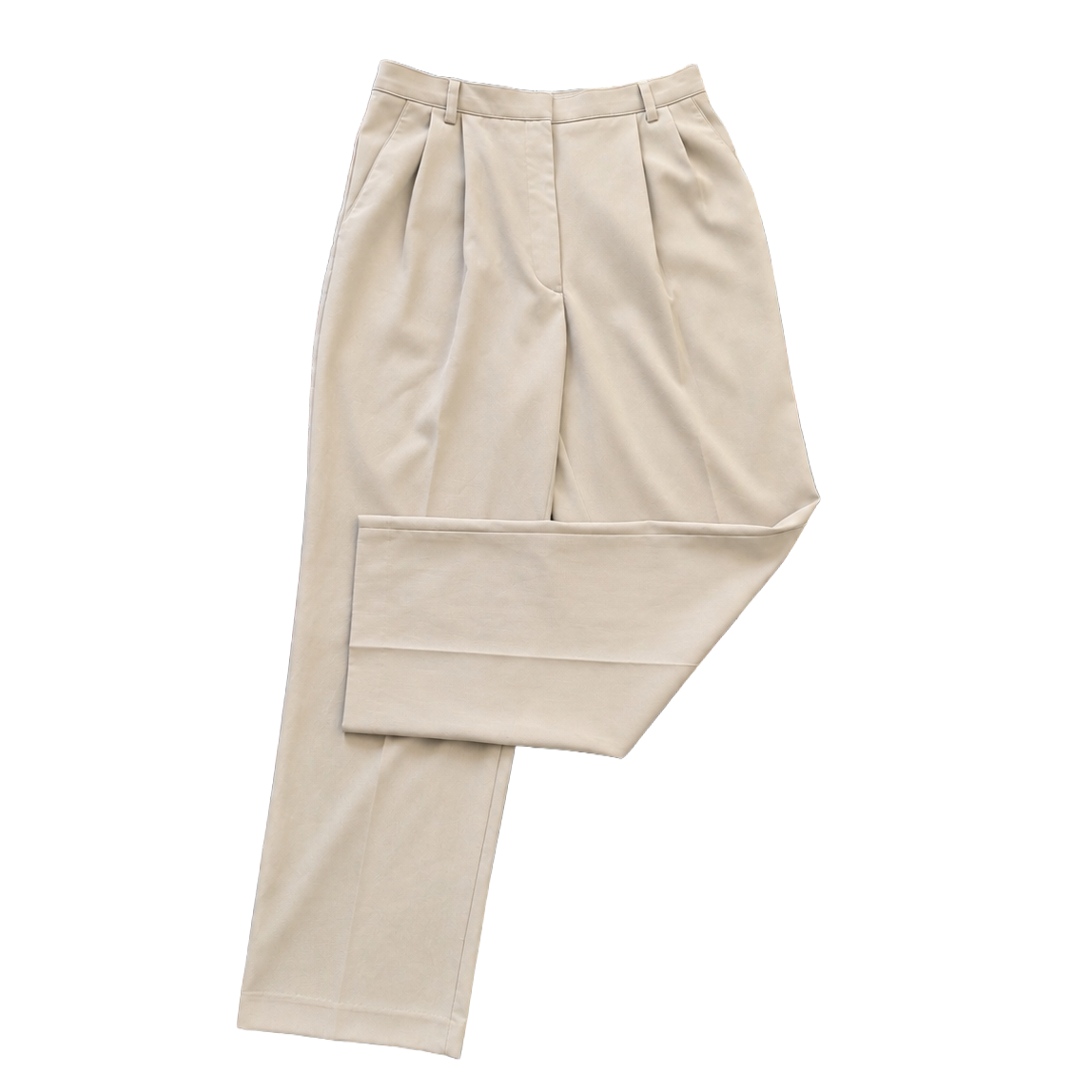 Pleated Straight Leg Trousers 8S