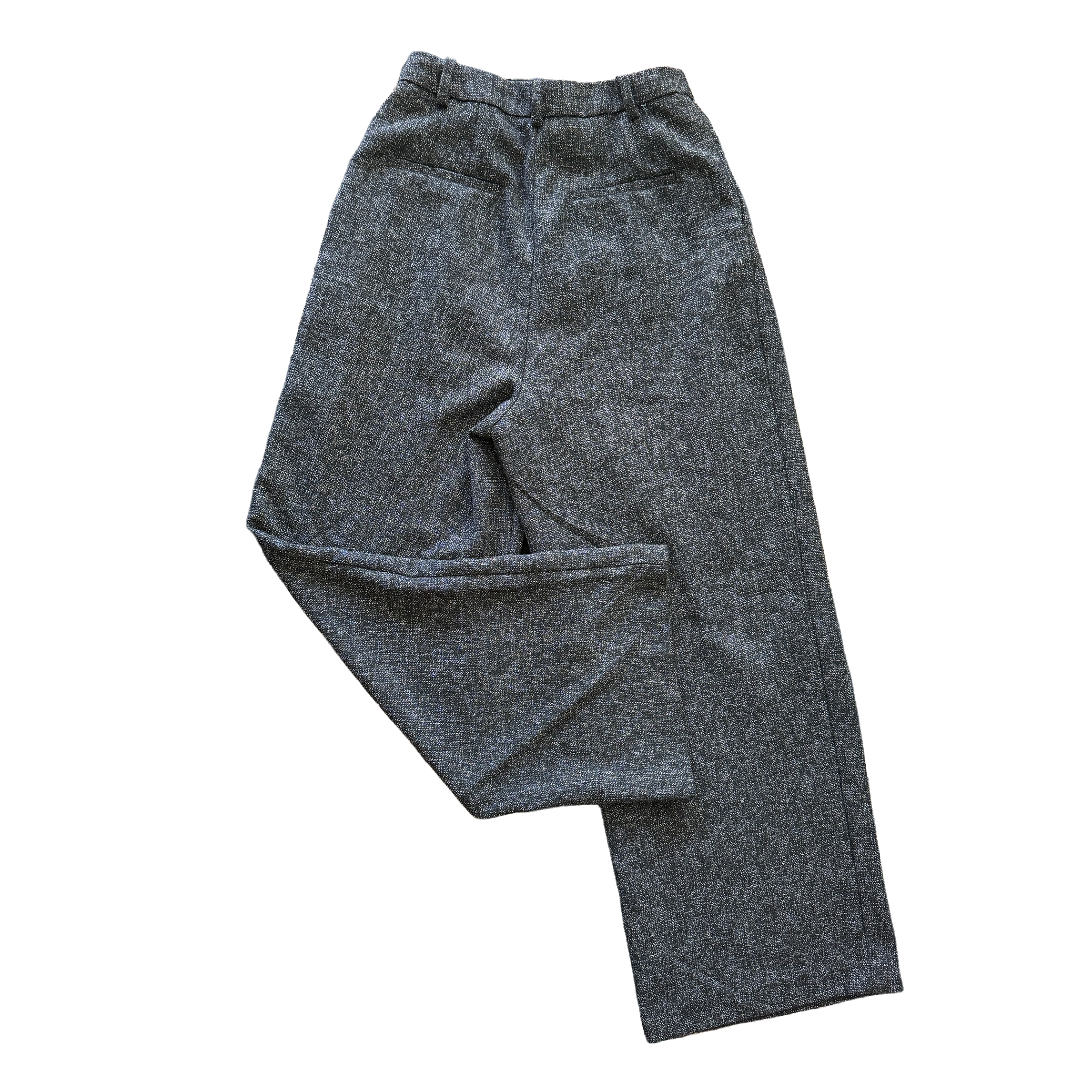 Charcoal Pleated Trousers - Back.png